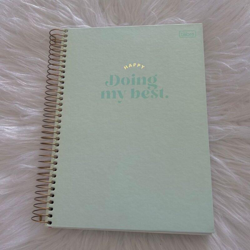 Caderno Happy Green Tom Pastel - Tilibra