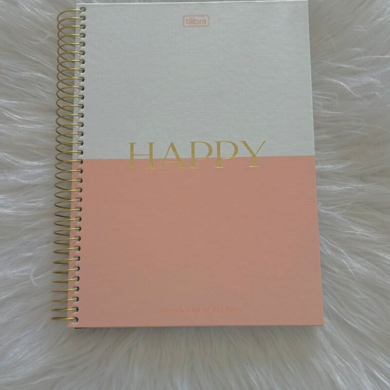 Caderno Rose Tom Pastel - Tilibra Connect